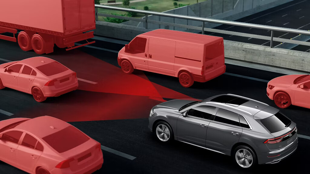 With adaptive cruise assist with lane guidance, the hands-on system maintains a time-distance setting to the vehicle ahead and helps keep you centered in your lane.
